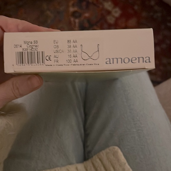 Amoena Mona Non-Wired Mastectomy Bras in Cognac Tan, Black & White New in Box - Picture 8 of 15